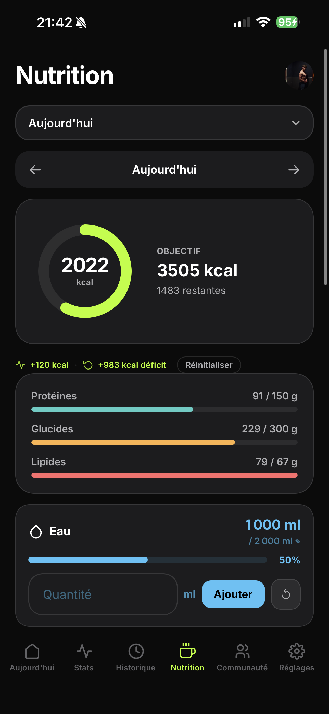 Suivi nutrition